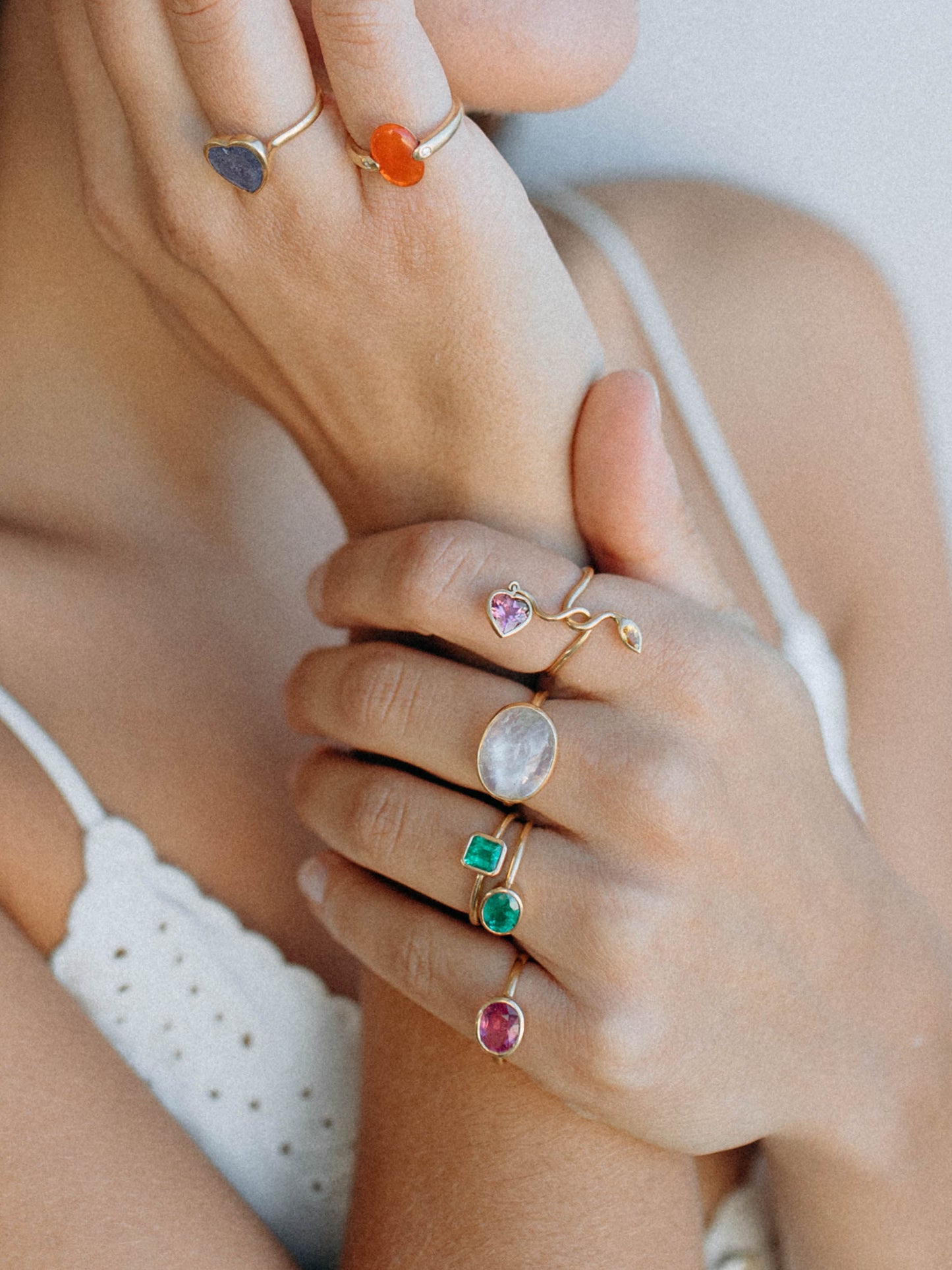 ANELLO SERPENTE CON CUORE