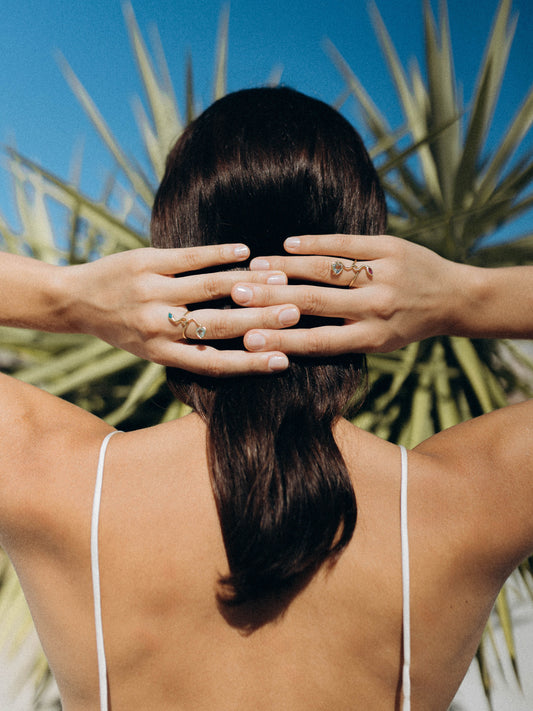 Snake Ring with Wild Heart