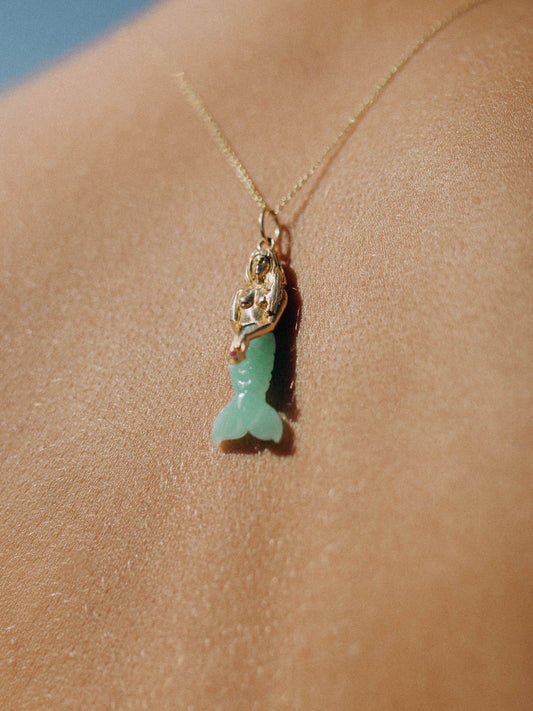 CIONDOLO SIRENA RUBINO