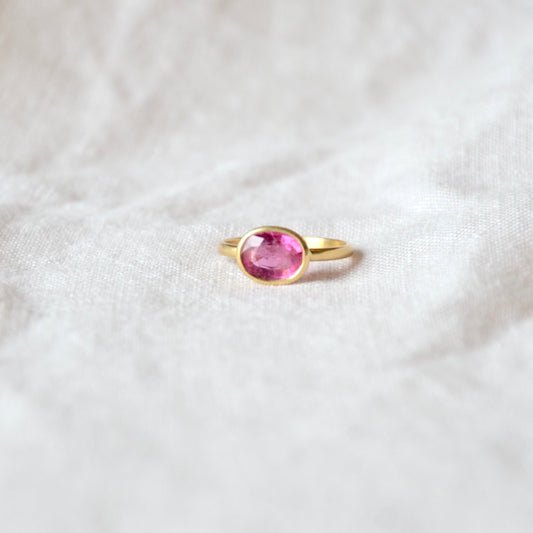 Pink Tourmaline Ring