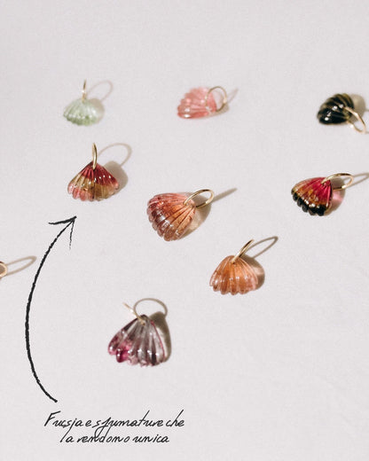 CIONDOLI  CONCHIGLIA TORMALINA BY MIRTILLA JEWELS