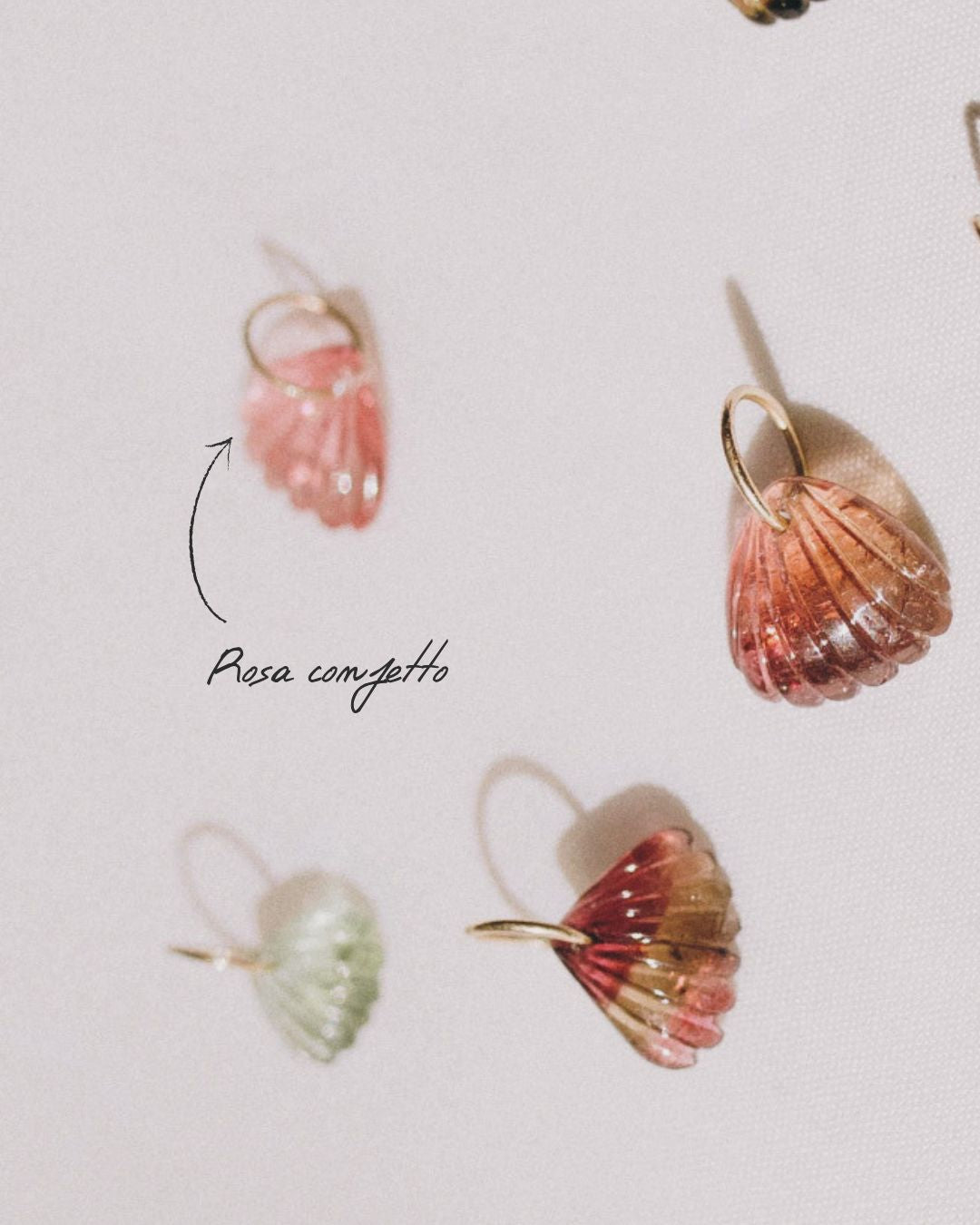 CIONDOLI VARI CONCHIGLIA TORMALINA BY MIRTILLA JEWELS