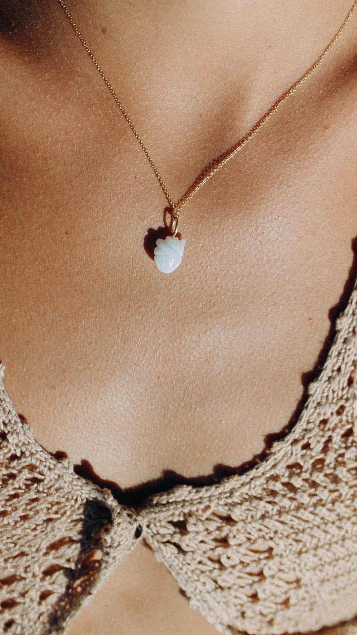 CIONDOLO CUORE BIANCO ANATOMICO BY MIRTILLA JEWELS