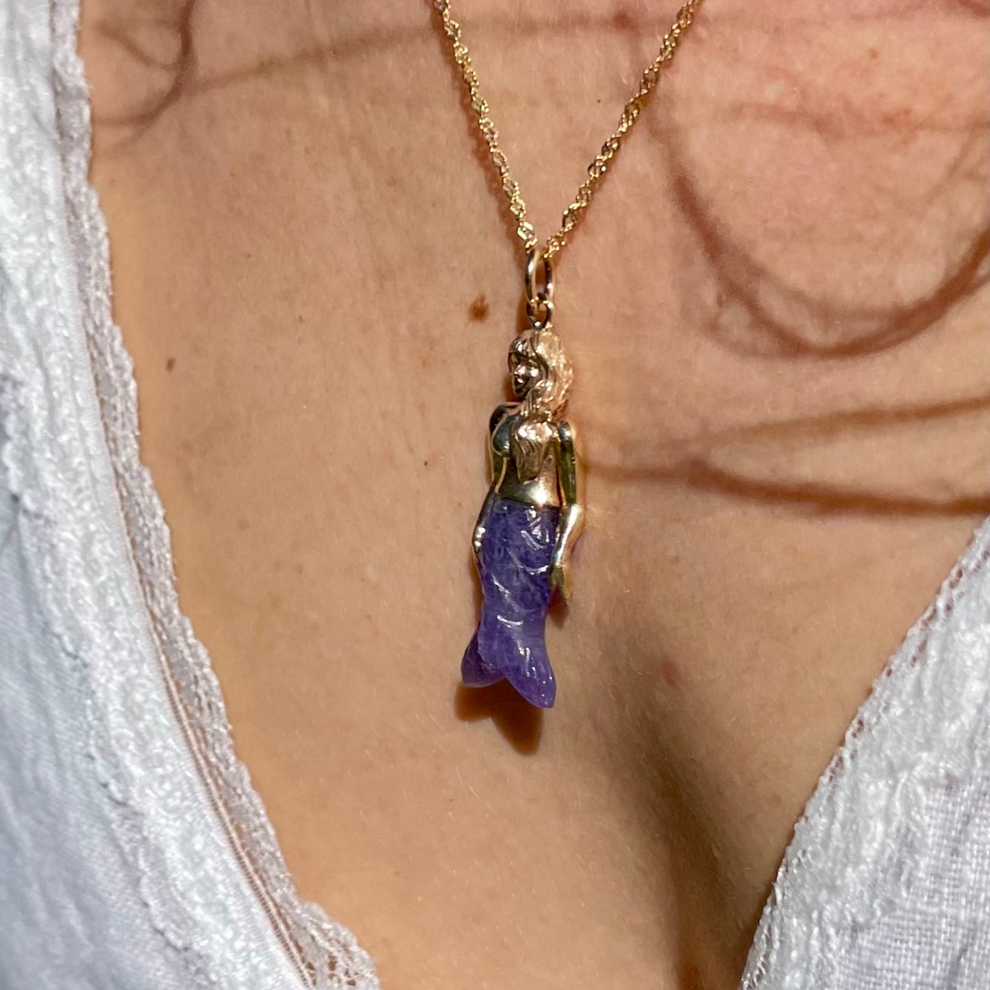 CIONDOLO SIRENA TANZANITE