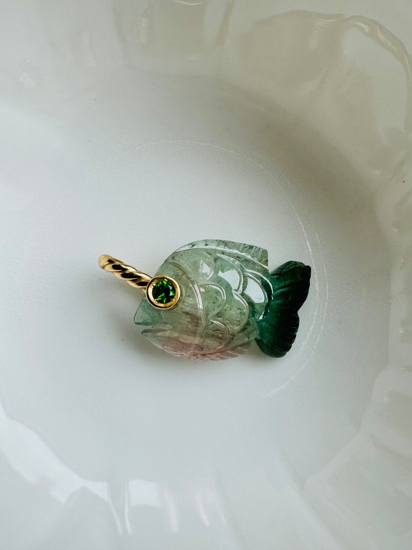 Ciondolo Pesce Tormalina
