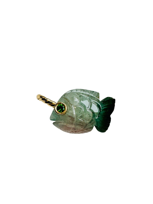 Ciondolo Pesce Tormalina