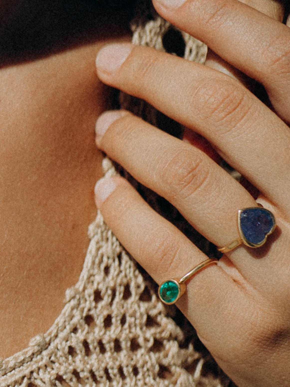 anello oro 18 e tanzanite mirtilla jewels