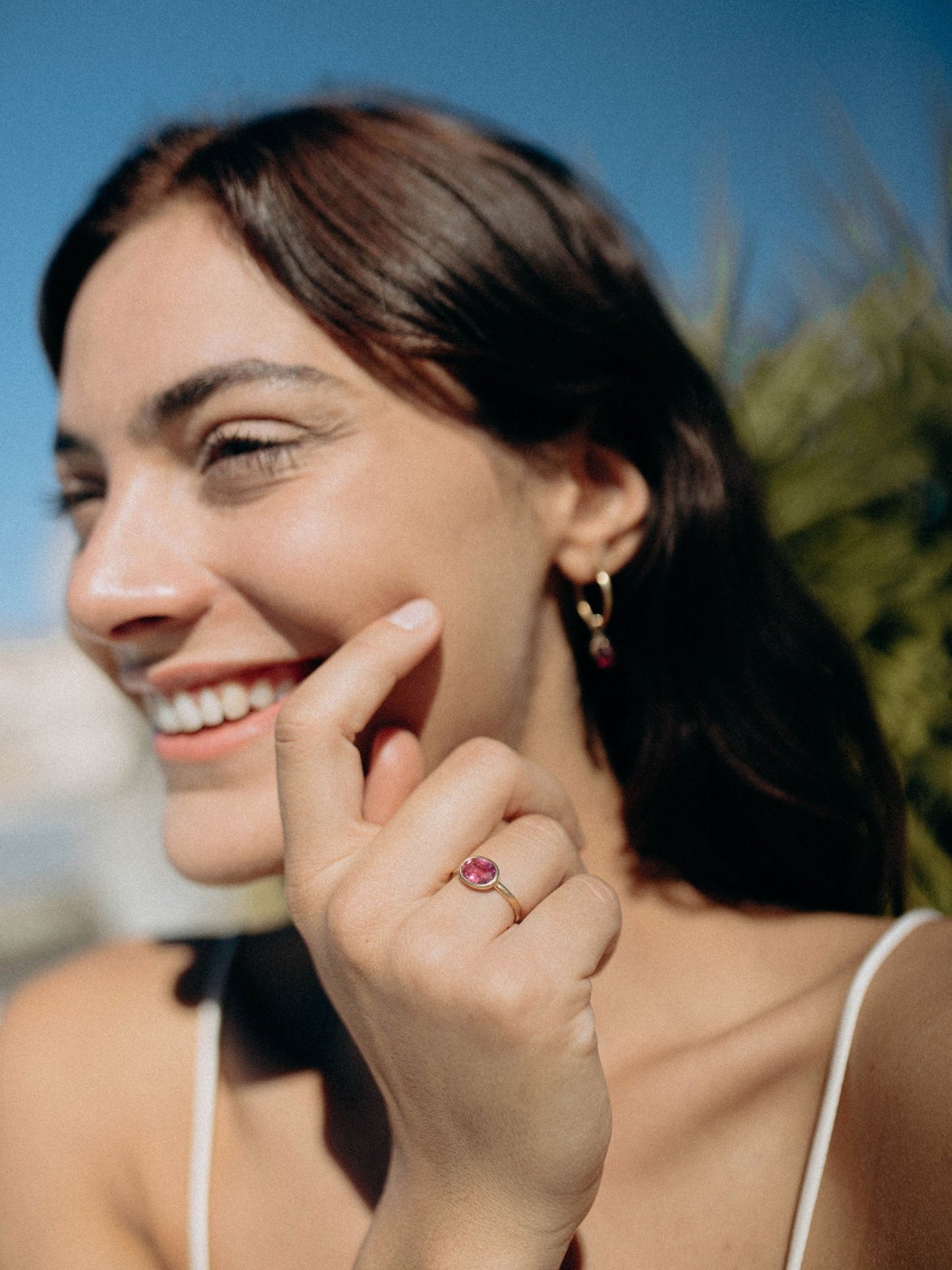 anello tormalina rosa by mirtilla jewels